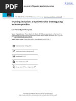 Enacting Inclusion A Framework For Interrogating Inclusive Practice PDF