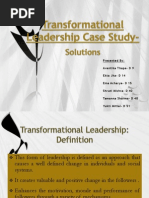 Transformational Leadership Case Study