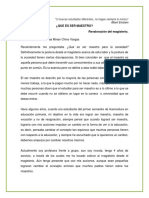 Ensayo Que Es Ser Maestro PDF