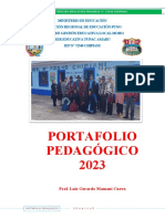 Portafolio o Carpeta Pedagogico 2023 - Iep Chipiani