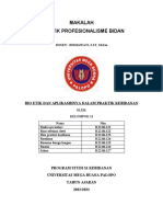 Tugas Kelompok 11 - Makalah Bioteik Dan Aplikasinya Dalam Praktik Kebidanan