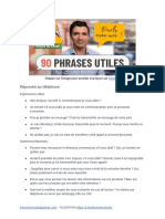 90 Expressions, Questions Et Réponses Sur Le Thème Du Travail PDF