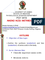 Pgy 3419 2amino Acid Metabolism 2021 PDF