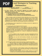 Principles and Strategies in Teaching Mathematics (Act 1)