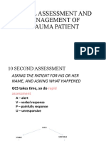 Initial Assessment of Trauma PTS