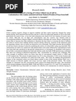 Reactive - Dyeing - of - Cotton - Cationization Through Soyabean PDF