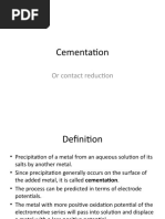 Lecture 6 - Cementation