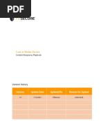 Lost or Stolen Device Response Playbook