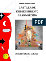 Cartilla de Emprendimiento Grado Decimo Ano Lectivo 2023