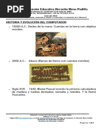 Historia y Evolución Del Computador PDF