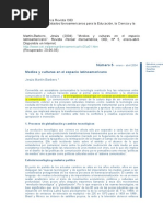 Medios y Cultura en El Espacio Latinoamericano. Jesús Martin Barbero