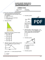 Soal Pat Matematika Kelas 9 Tapel 2022-2023