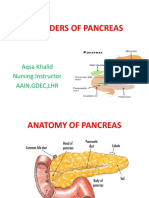 Disorders of Pancreas