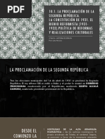 10.1. La Proclamación de La Segunda República. La Constitución de 1931. El Bienio PDF