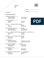 English 3 Exam June 2020