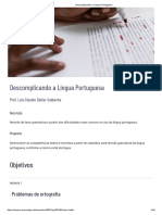 Descomplicando A Língua Portuguesa Curso Complementar PDF