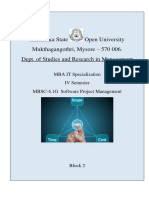 Block 2 - MBSC-4.1G Software Project Management PDF