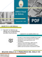 Déficit Fiscal en Bolivia