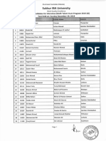 Candidate List IBA