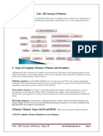 Unit - III Concept of Memory PDF