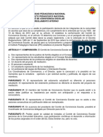 Reglamento Interno Comité Escolar de Convivencia Aprobado