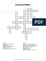 Crossword Maker: Across Down