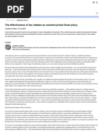 The Effectiveness of Tax Rebates As Countercyclical Fiscal Policy - CEPR