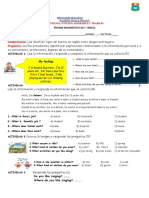 Prueba Diagnóstica 1ro