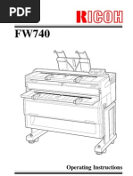 Ricoh FW740 Operating Instructions