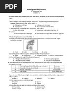 Q2 Science 5 Quarterly Test With Tos