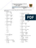 PAS Matematika Kelas X