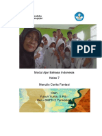 Modul Ajar Bahasa Indonesia Kelas 7 Menulis Cerita Fantasi Oleh Yuyun Yunia, S.Pd.I. Guru SMPN 2 Purwadadi