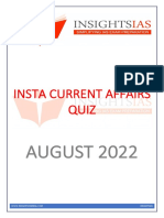 INSTA August 2022 Current Affairs Quiz Compilation PDF