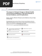 The Impact of Climate Change On Mental Health and Emotional Wellbeing A Narrative Review of Current Evidence and Its Implications