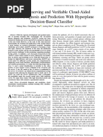 Privacy-Preserving and Verifiable Cloud-Aided Disease Diagnosis and Prediction With Hyperplane Decision-Based Classifier