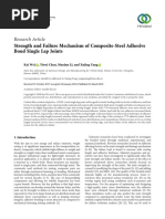 Research Article: Strength and Failure Mechanism of Composite-Steel Adhesive Bond Single Lap Joints