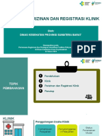 Perizinan Dan Registrasi Klinik-Sumbar