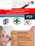 Presentasi Penilaian Dokumen Administrasi BLUD KESEHATAN