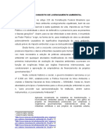 Histórico e Conceito de Licenciamento Ambiental