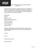 Acta Comisión Mixta de Capacitación, Adiestramiento y Productividad. (Formato)