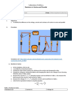 VLE Activity 5 Resistors in Series and Parallel