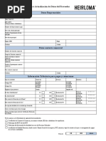 Nuevo Formato Datos Del Proveedor