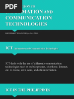 Empowerment Technologies Lesson 1 Introduction To ICT