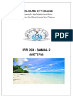 IR003 SAMAL 2 Midterm - 2 PDF