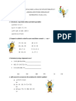 Test de Evaluare La Final de Unitate Tematică V