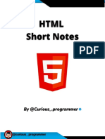 HTML Short Notes