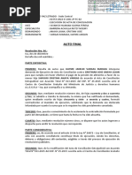 Sentencia de Ejecucion de Acta de Conciliacion