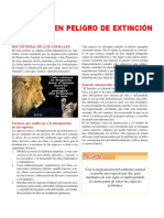 Peligro de Extinción de Animales para Secundaria