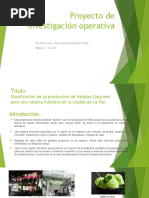 Proyecto de Investigación Operativa