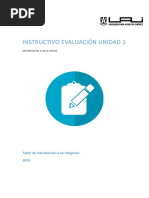 Instrucciones Evaluación Unidad 1 TIN 2023